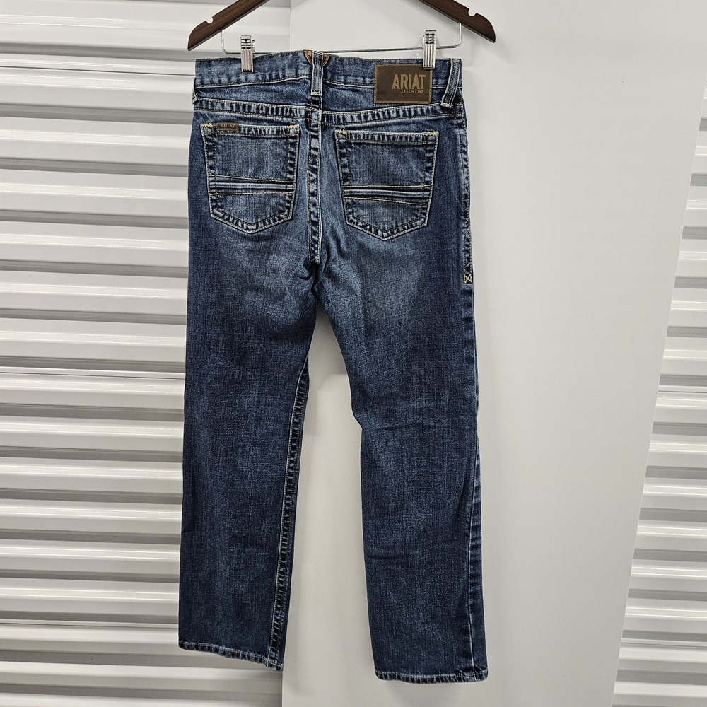 Ariat M7 Slim Fit Straight Leg Jeans Men's 30x31 Medium Wash Western Denim - Picture 4 of 10